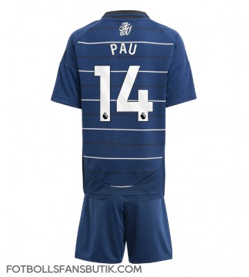 Aston Villa Pau Torres #14 Replika Tredje Tröja Barn 2024-25 Kortärmad (+ Korta byxor)